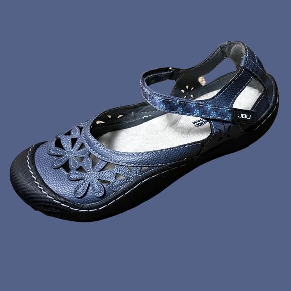 JSport by Jambu Blue Wildflower Sport Women's Sandals Size 8.5 - Picture 1 of 6